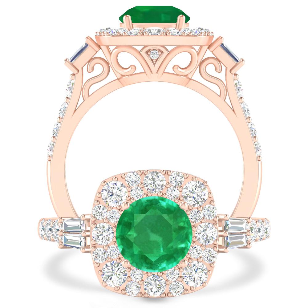 Rose Gold - Emerald