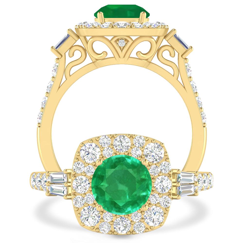 Yellow Gold - Emerald