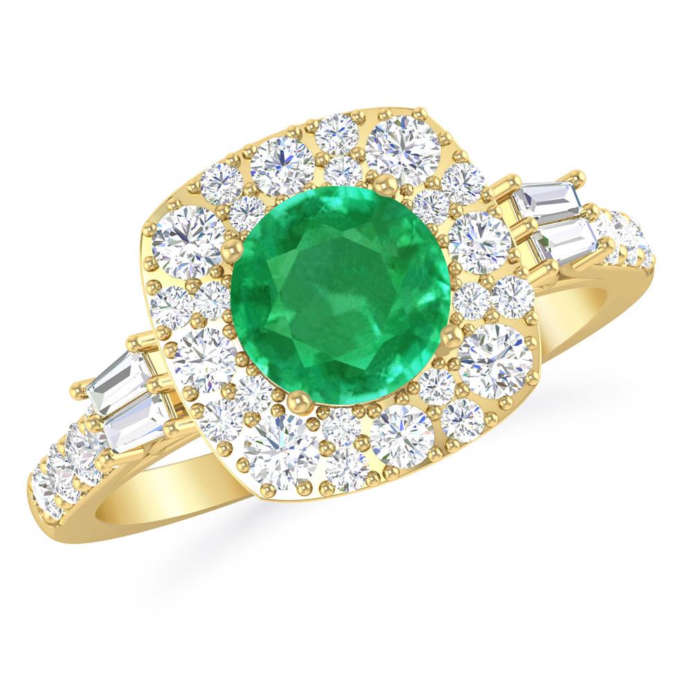 Yellow Gold - Emerald