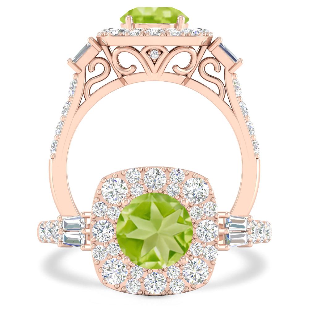 Rose Gold - Peridot