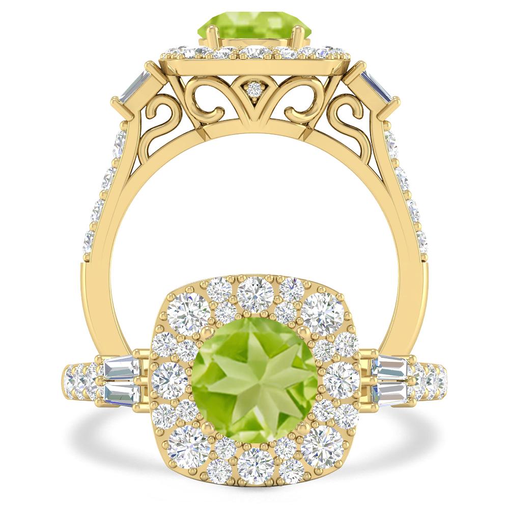 Yellow Gold - Peridot