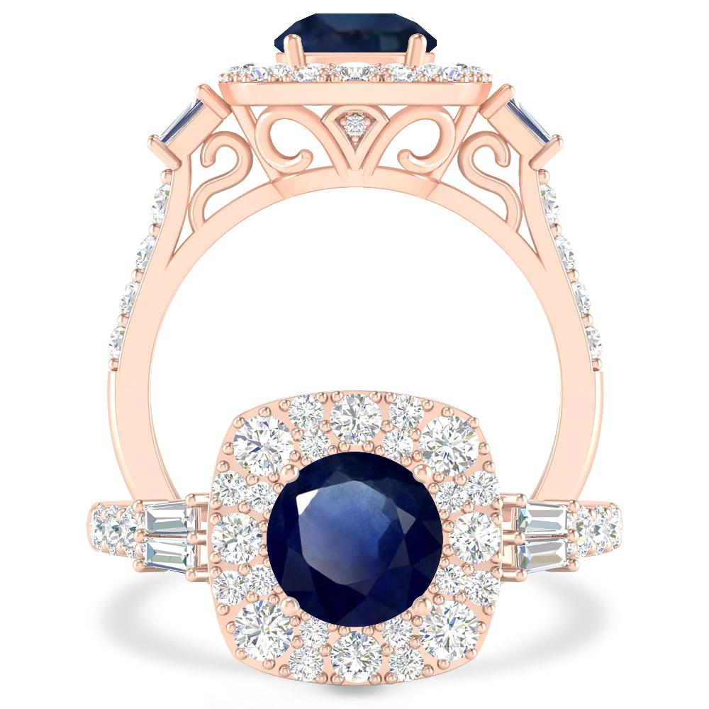 Rose Gold - Sapphire