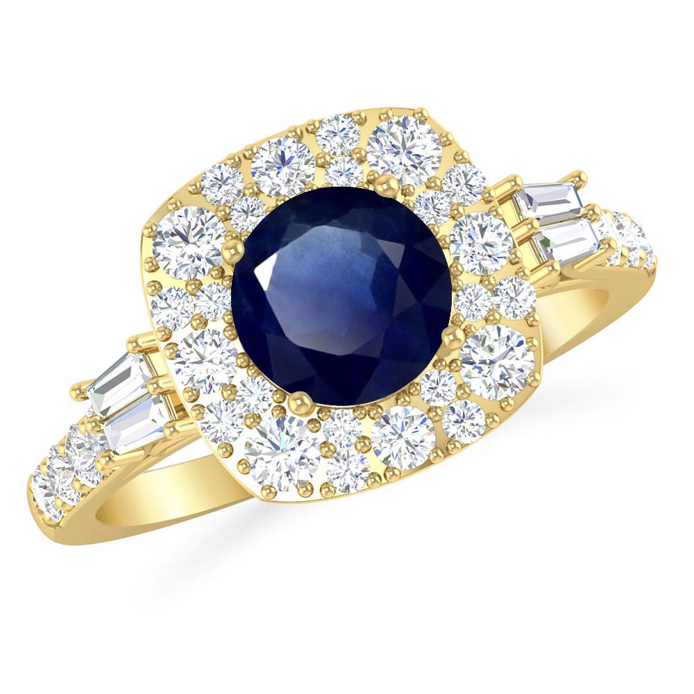 Yellow Gold - Sapphire