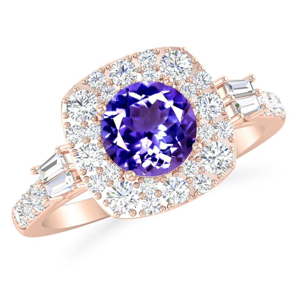 Rose Gold - Tanzanite