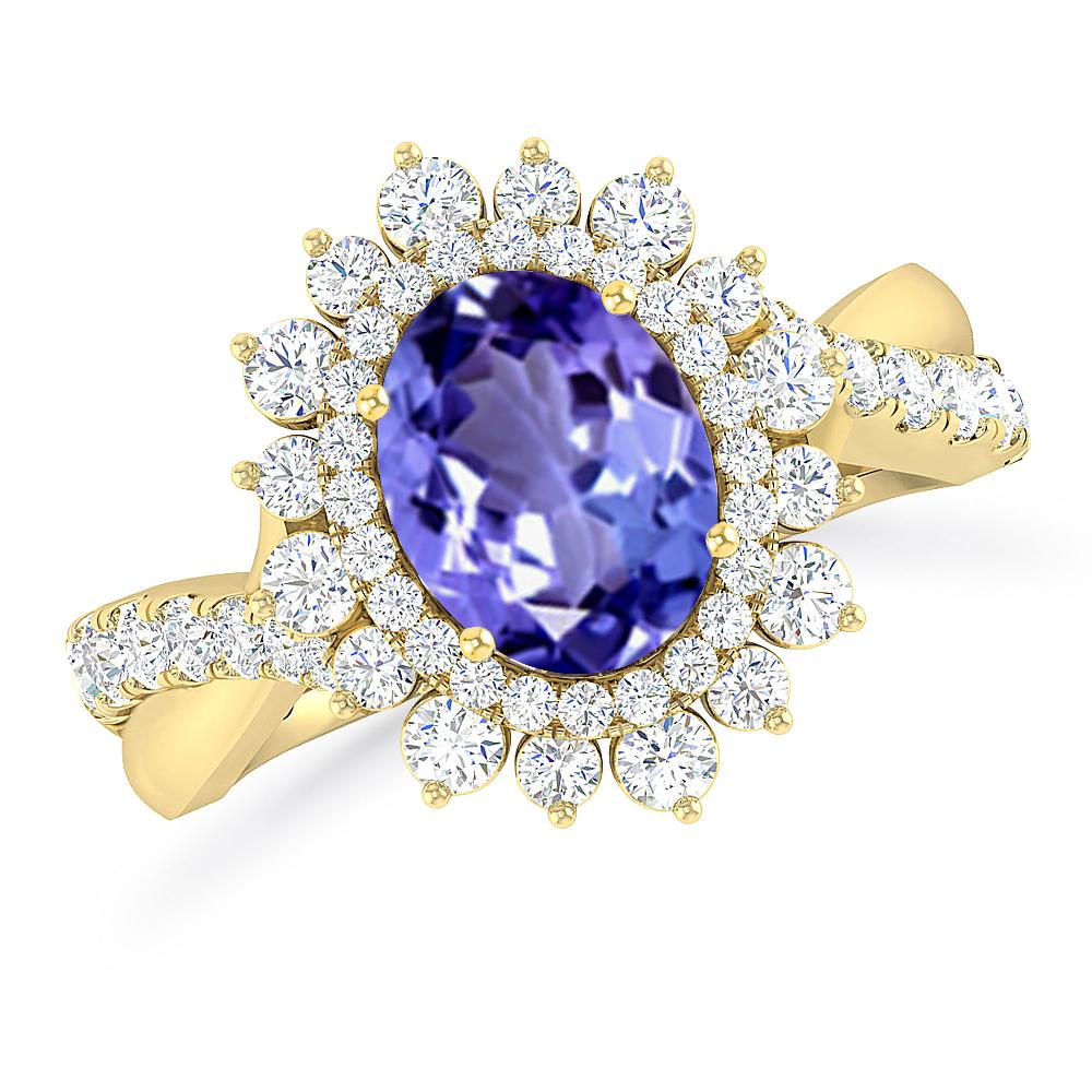 Yellow Gold - Tanzanite