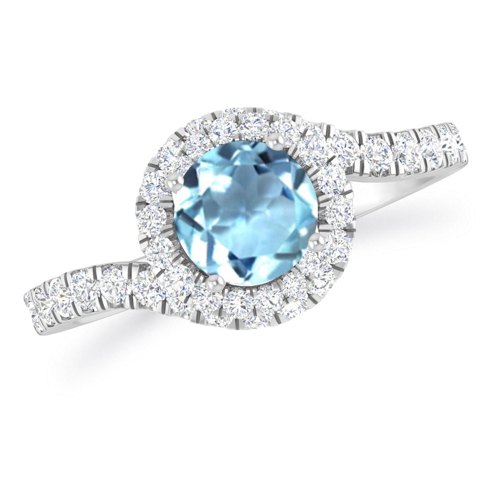 White Gold - Aquamarine