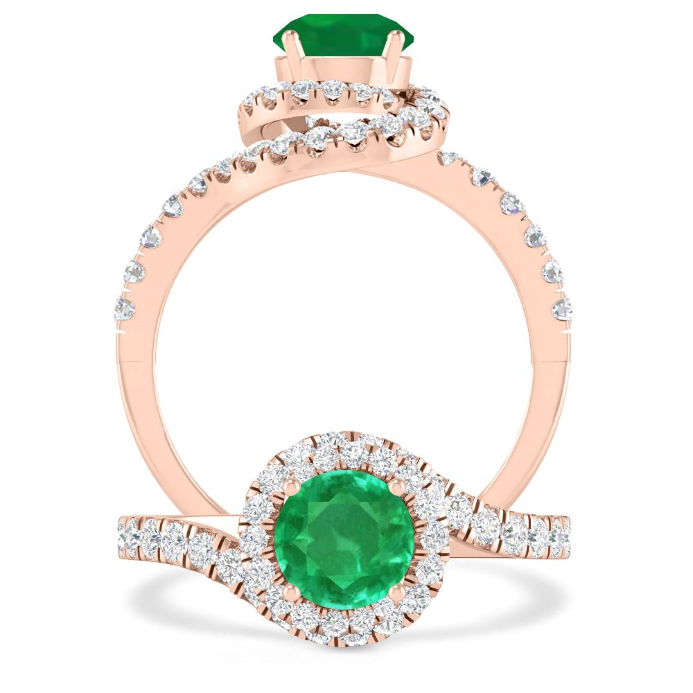 Rose Gold - Emerald