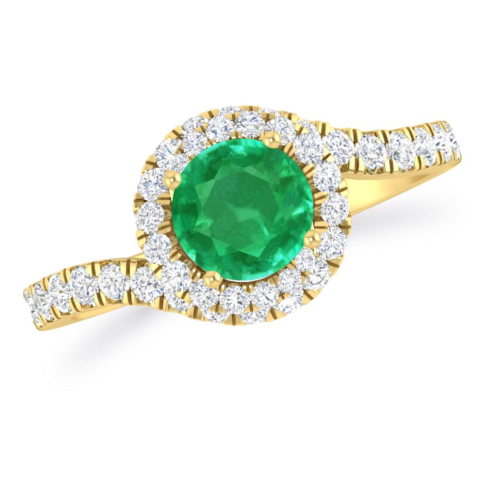 Yellow Gold - Emerald