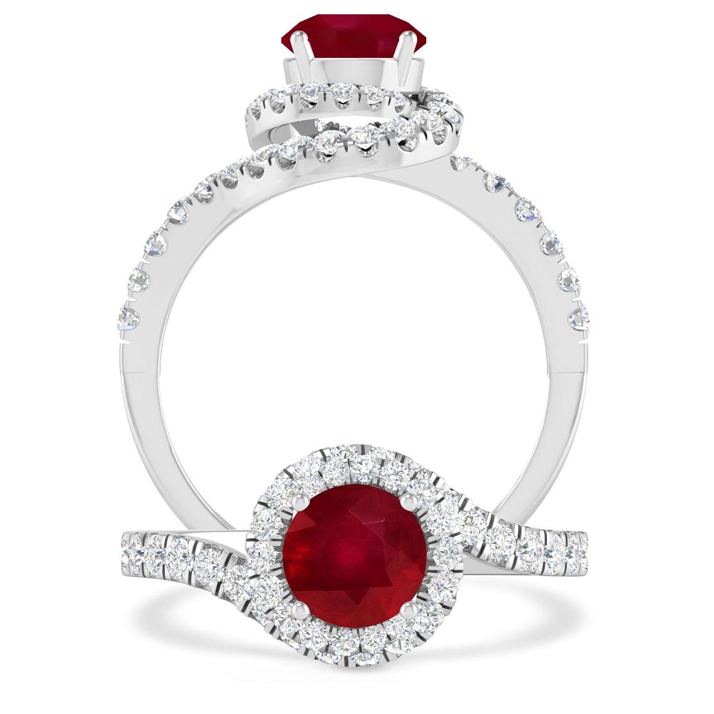 White Gold - Ruby