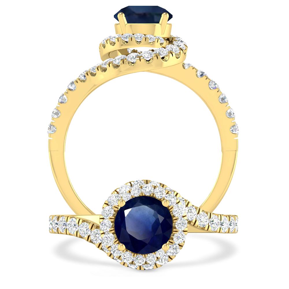 Yellow Gold - Sapphire