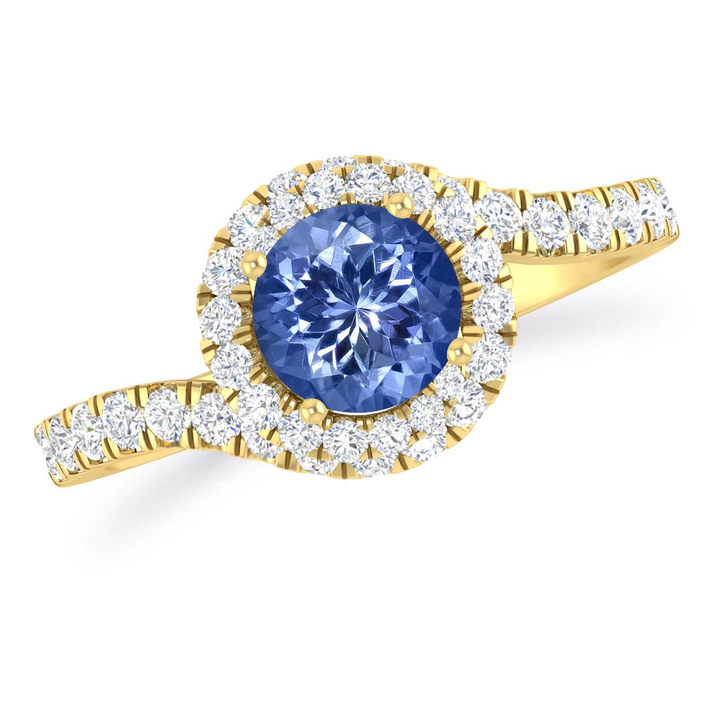 Yellow Gold - Tanzanite