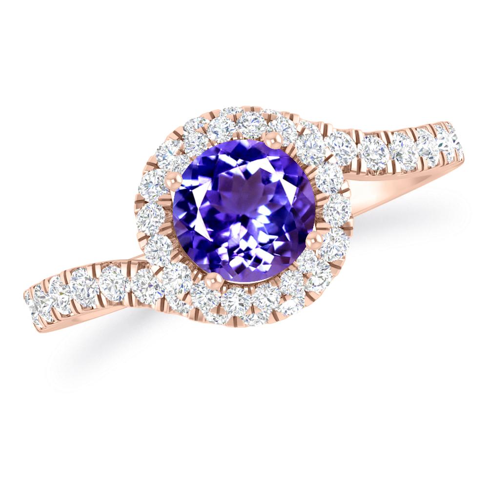 Rose Gold - Tanzanite