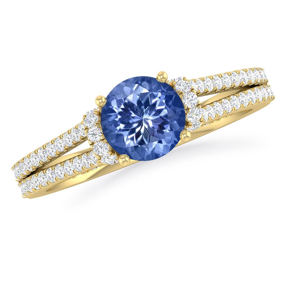 Yellow Gold - Tanzanite