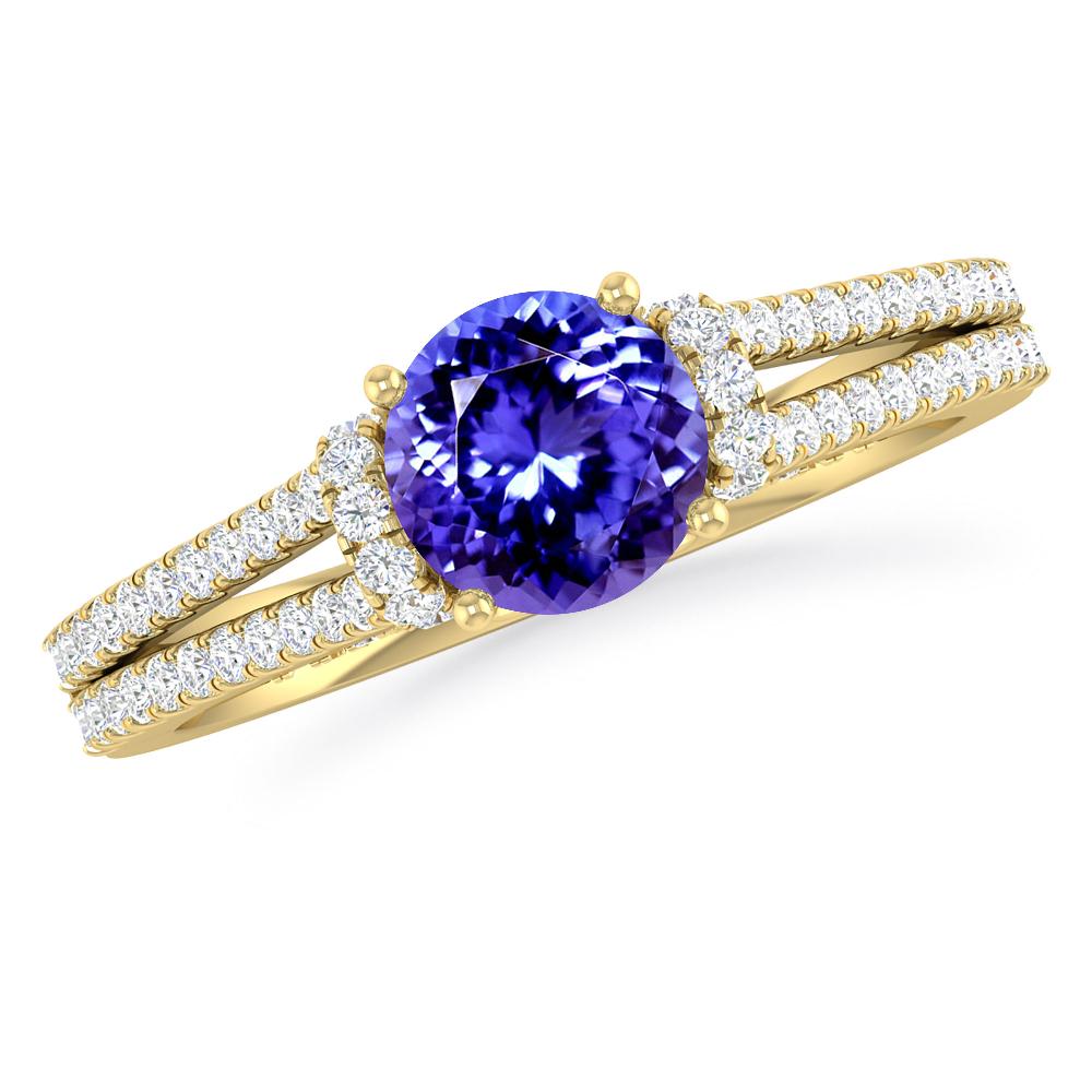 Yellow Gold - Tanzanite