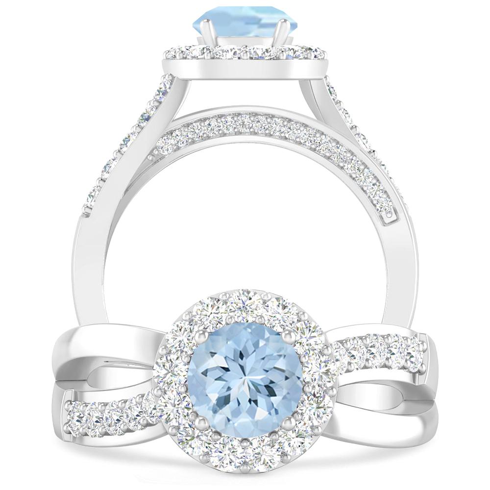 White Gold - Aquamarine