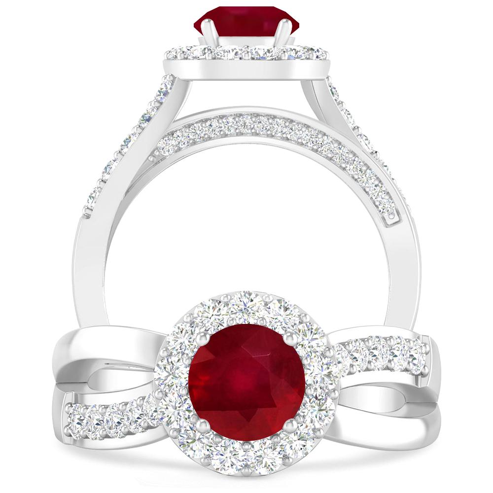 White Gold - Ruby