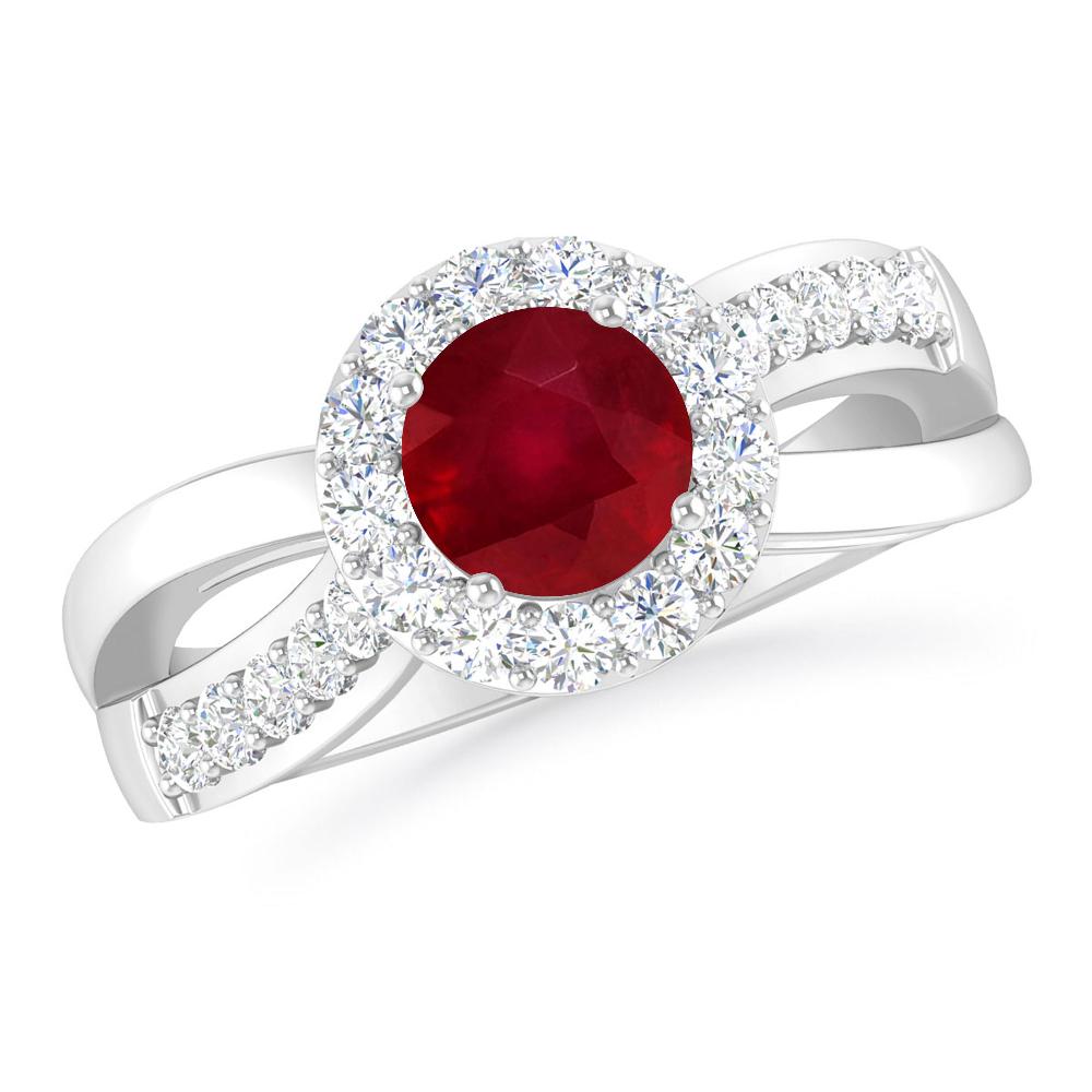 White Gold - Ruby