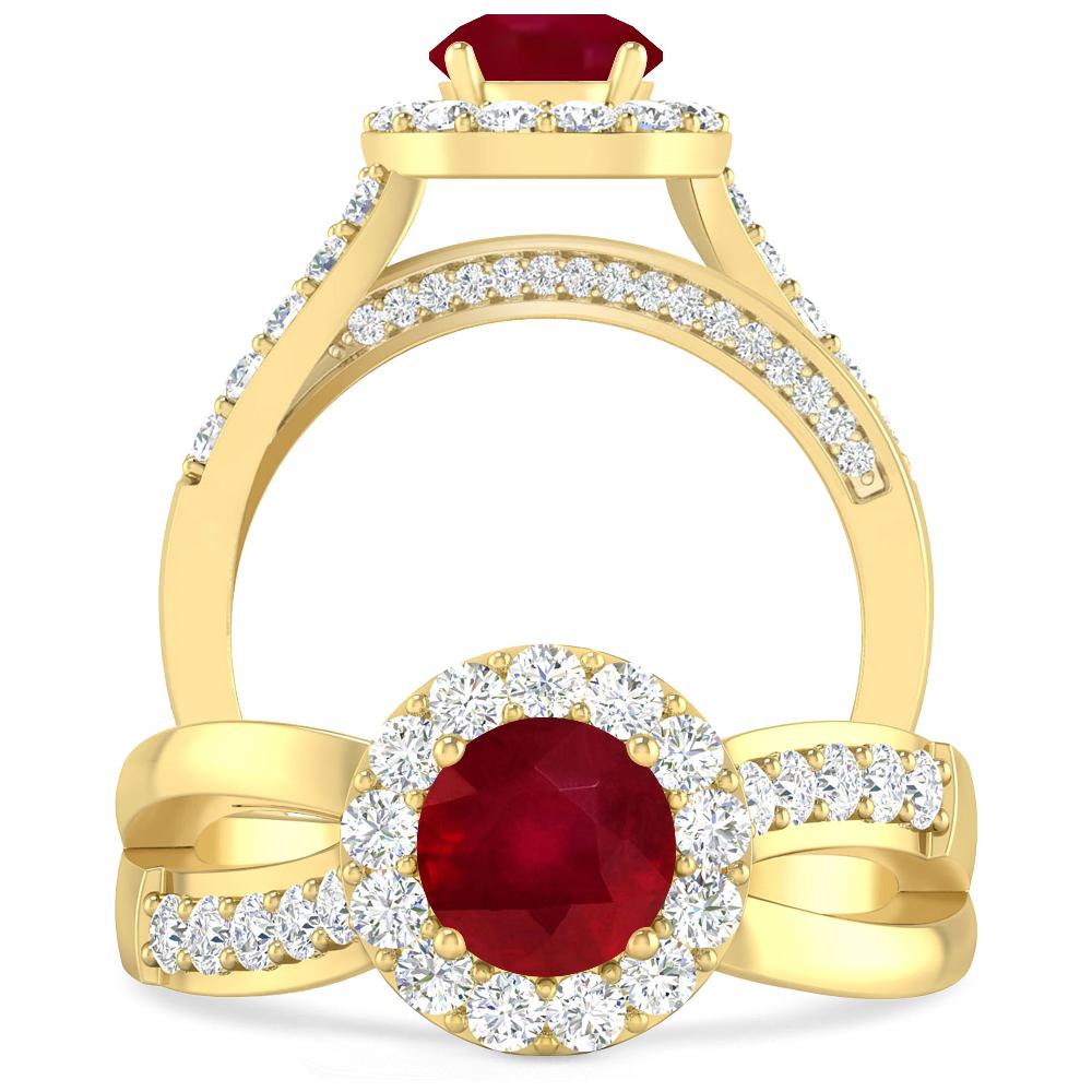 Yellow Gold - Ruby