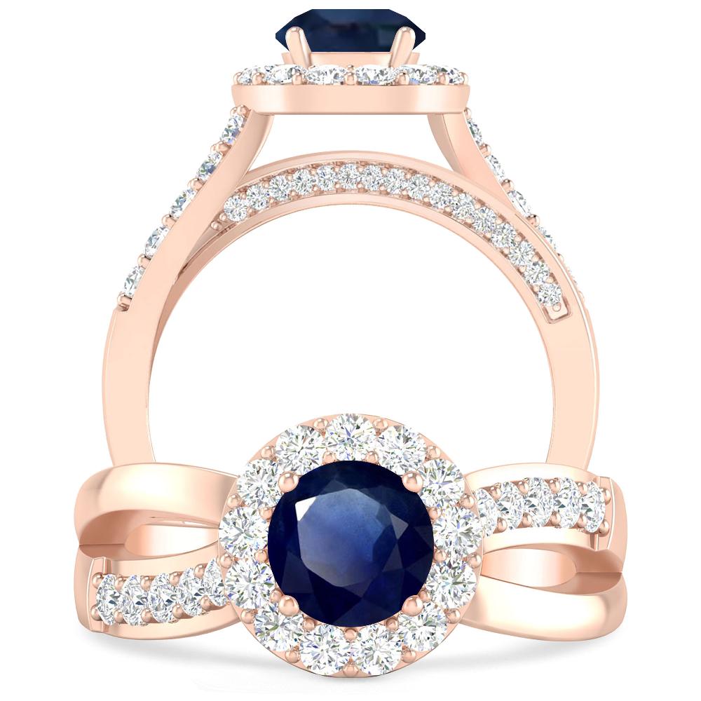 Rose Gold - Sapphire