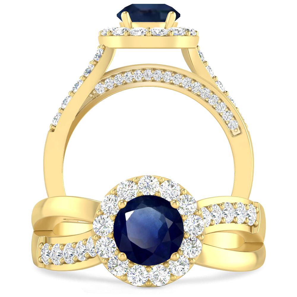 Yellow Gold - Sapphire