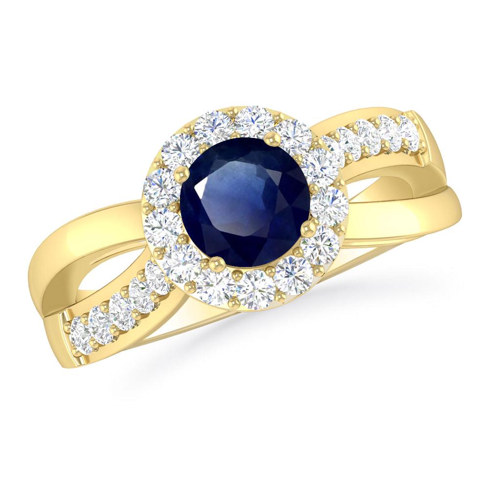 Yellow Gold - Sapphire