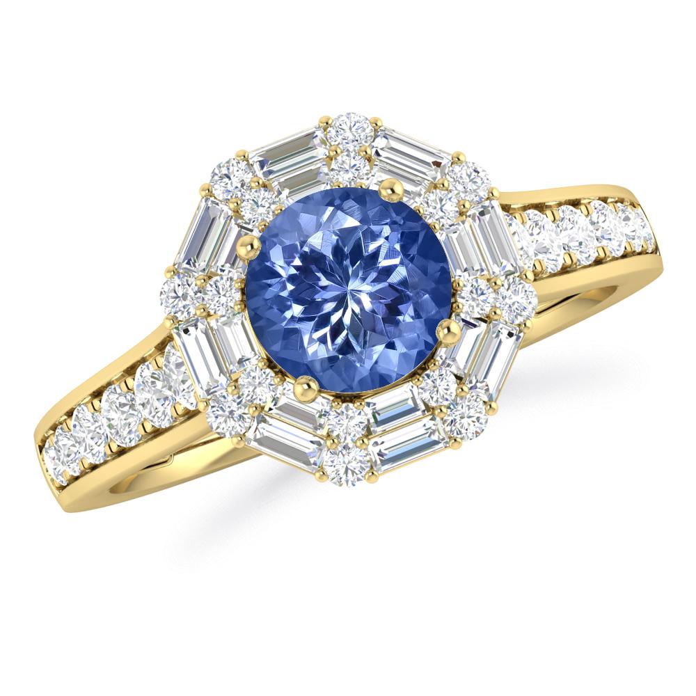 Yellow Gold - Tanzanite