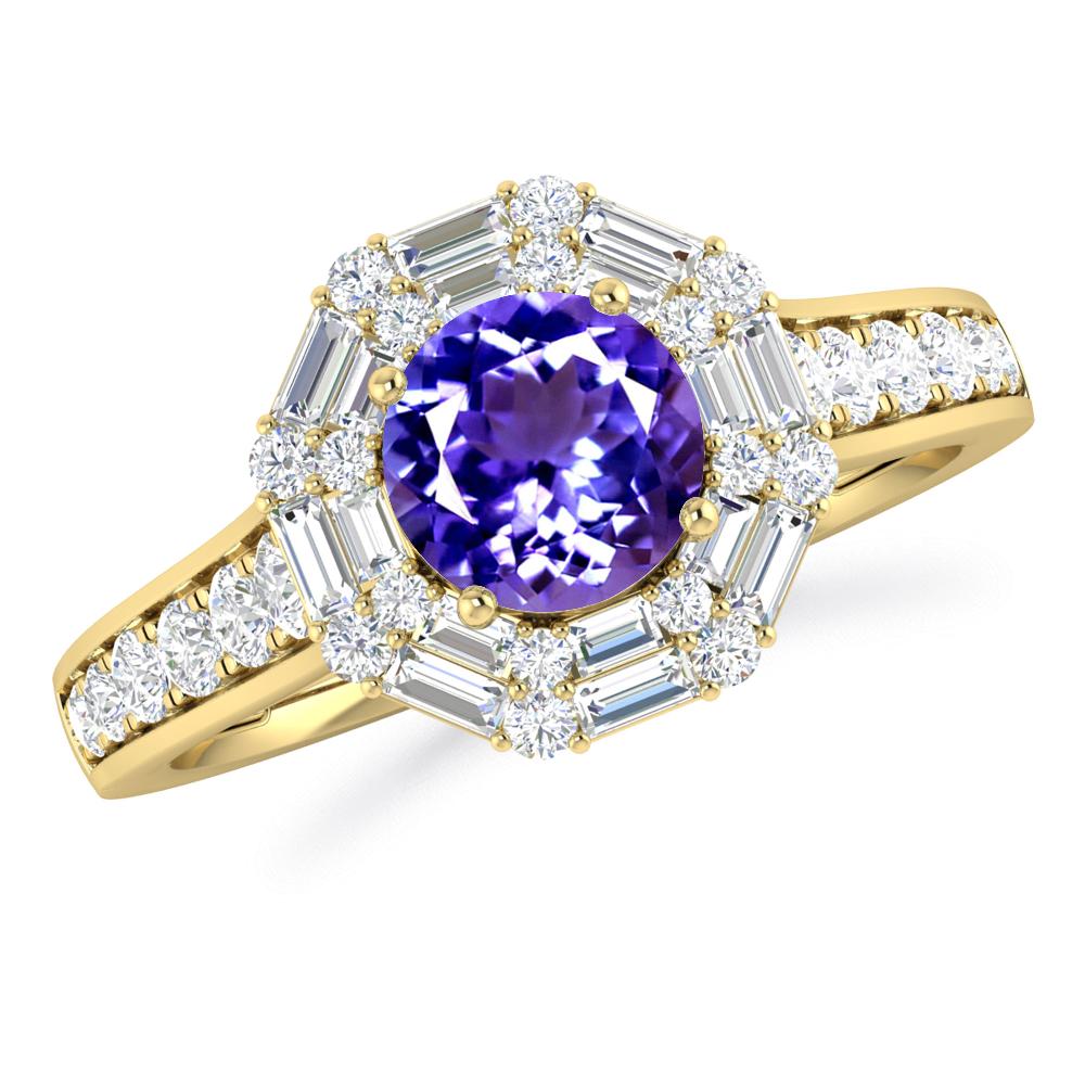 Yellow Gold - Tanzanite