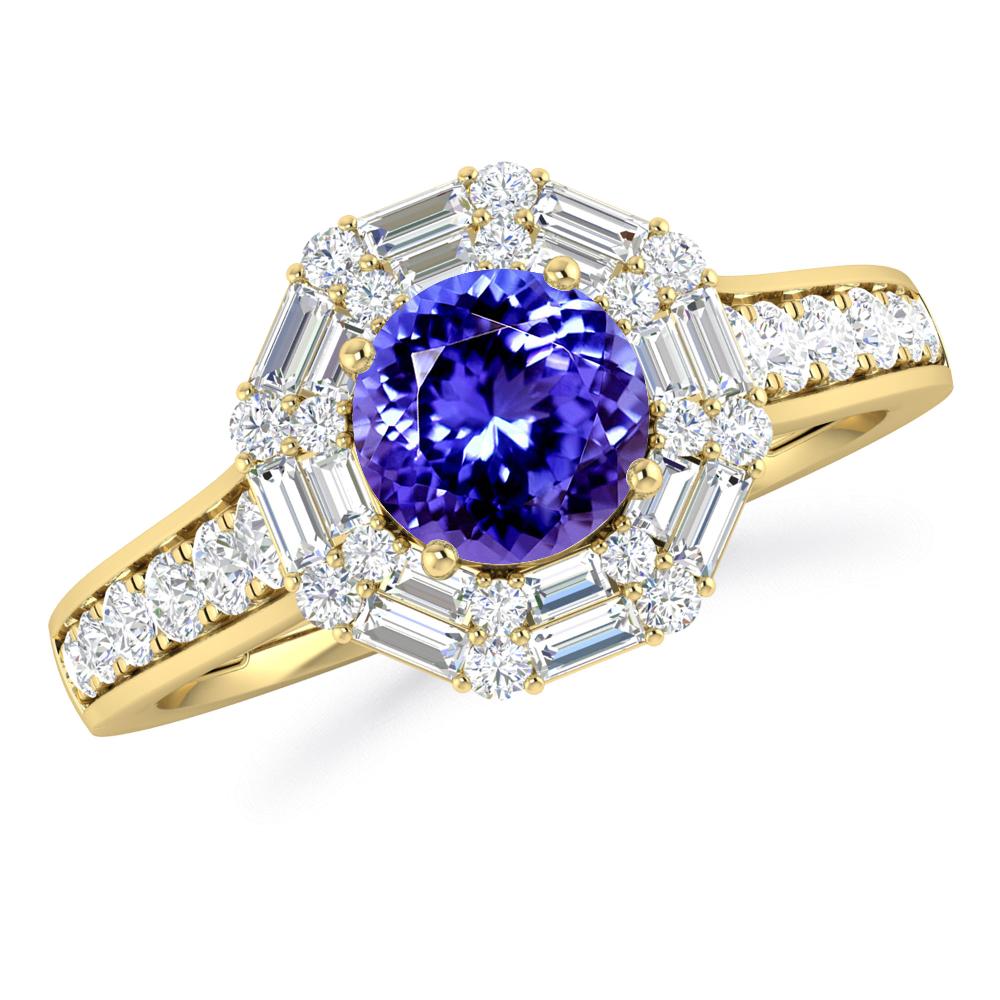 Yellow Gold - Tanzanite