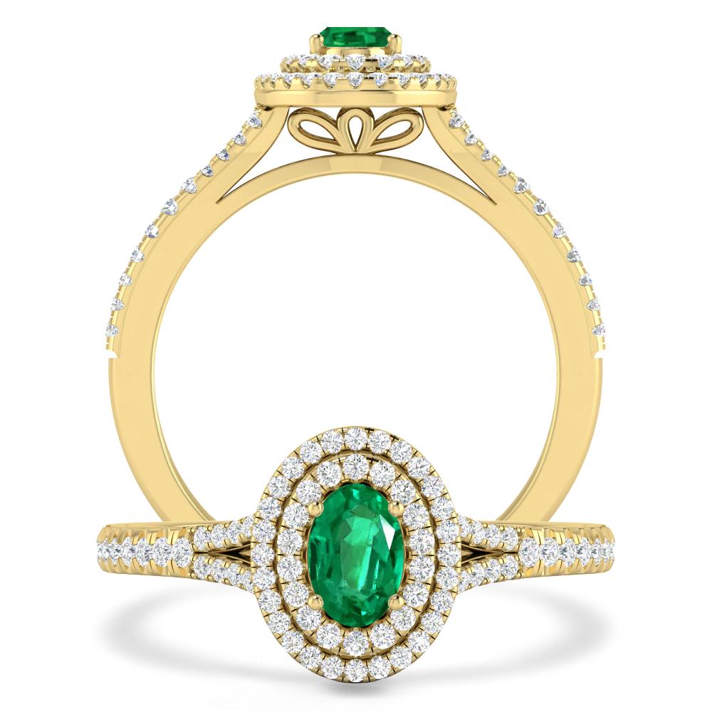 Yellow Gold - Emerald