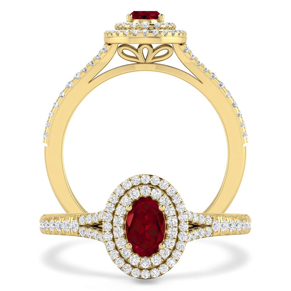 Yellow Gold - Garnet