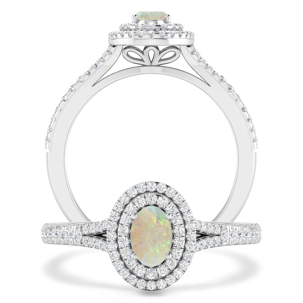 White Gold - Opal
