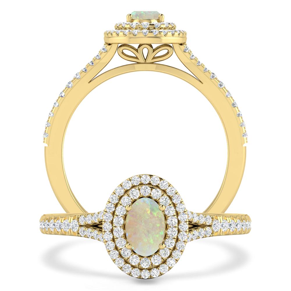 Yellow Gold - Opal
