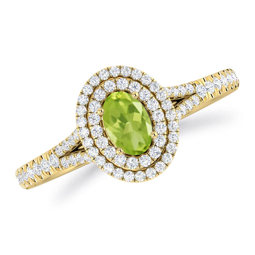 Yellow Gold - Peridot