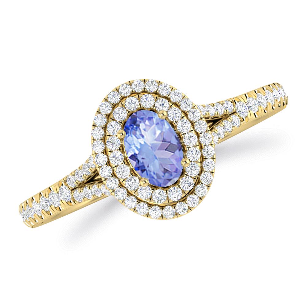 Yellow Gold - Tanzanite