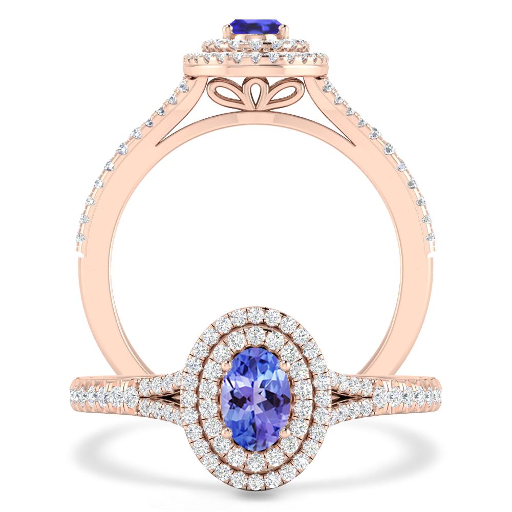 Rose Gold - Tanzanite