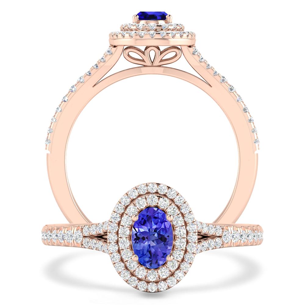 Rose Gold - Tanzanite