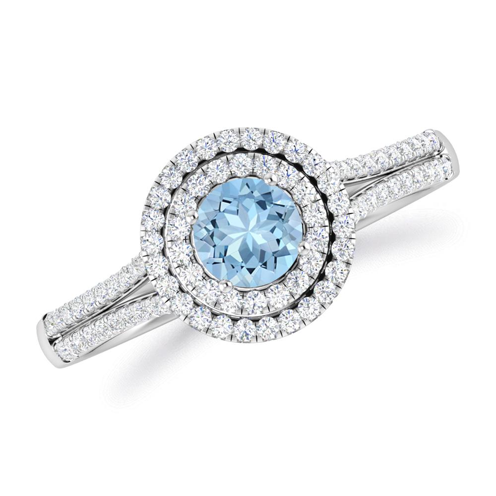 White Gold - Aquamarine