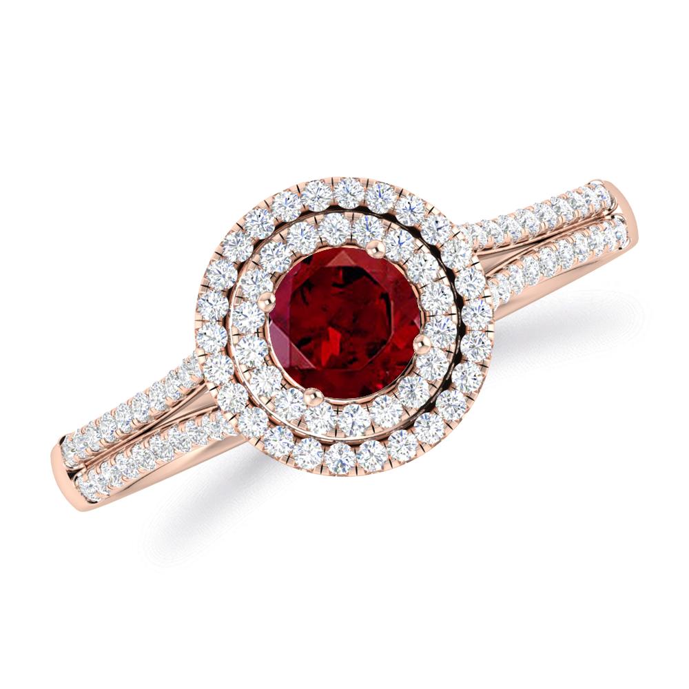 Rose Gold - Garnet