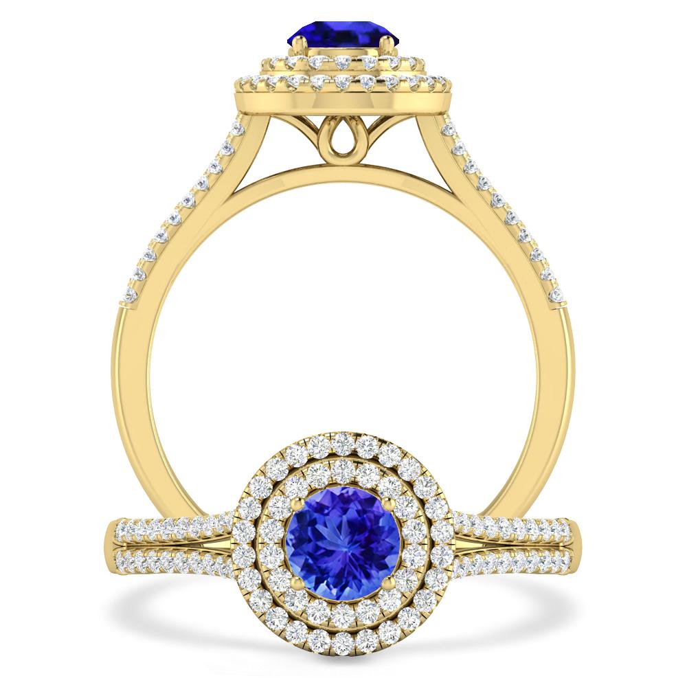 Yellow Gold - Tanzanite