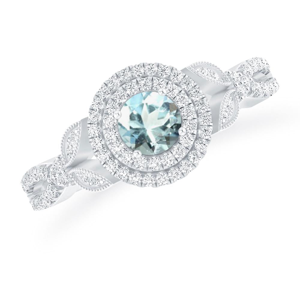 White Gold - Aquamarine