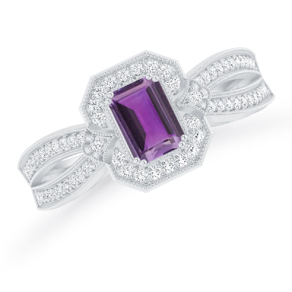 White Gold - Amethyst