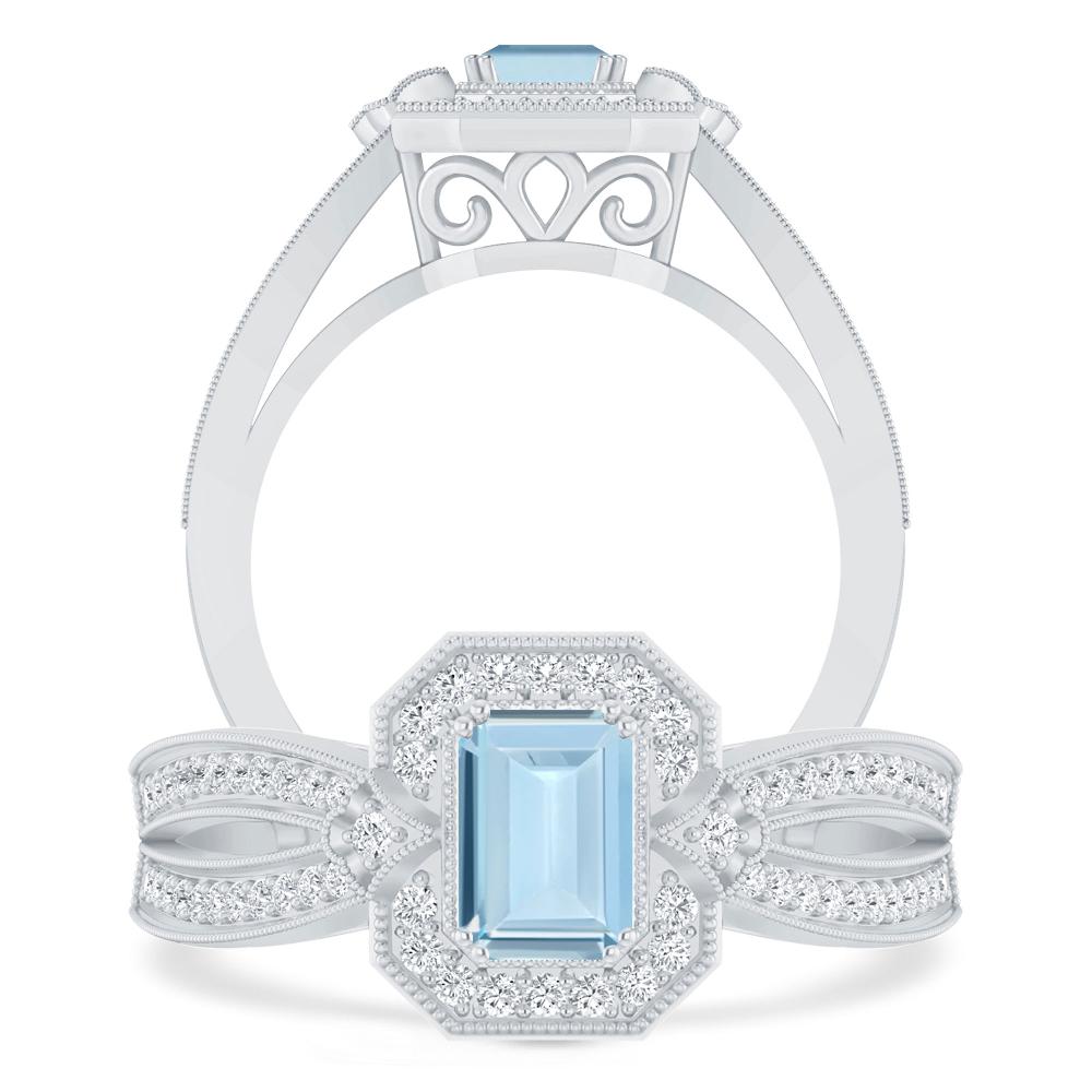 White Gold - Aquamarine