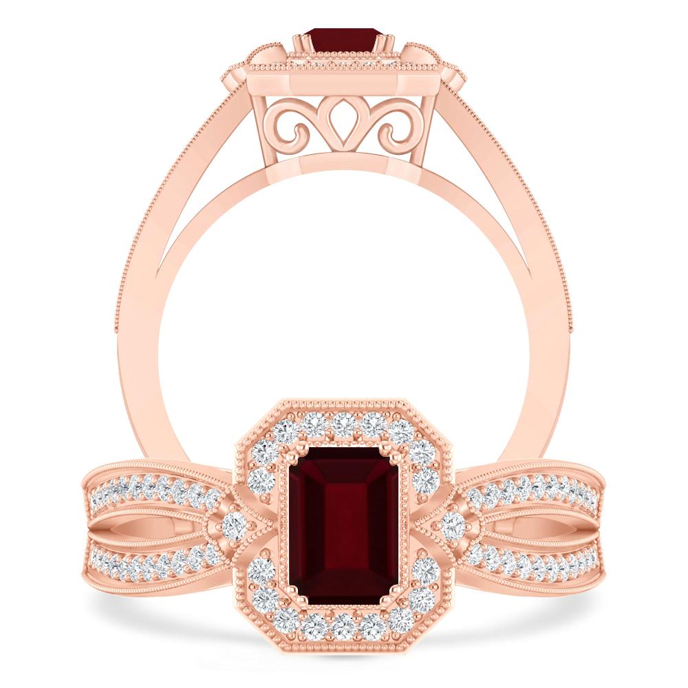 Rose Gold - Garnet