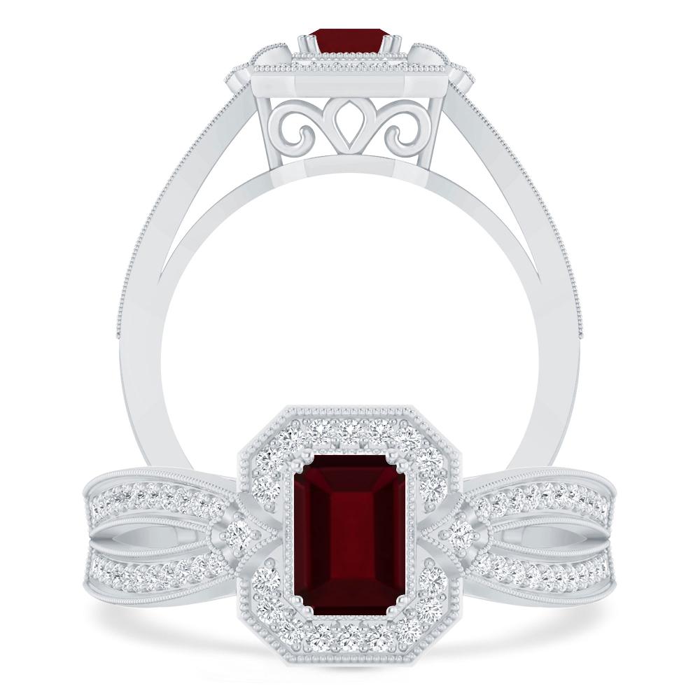 White Gold - Garnet