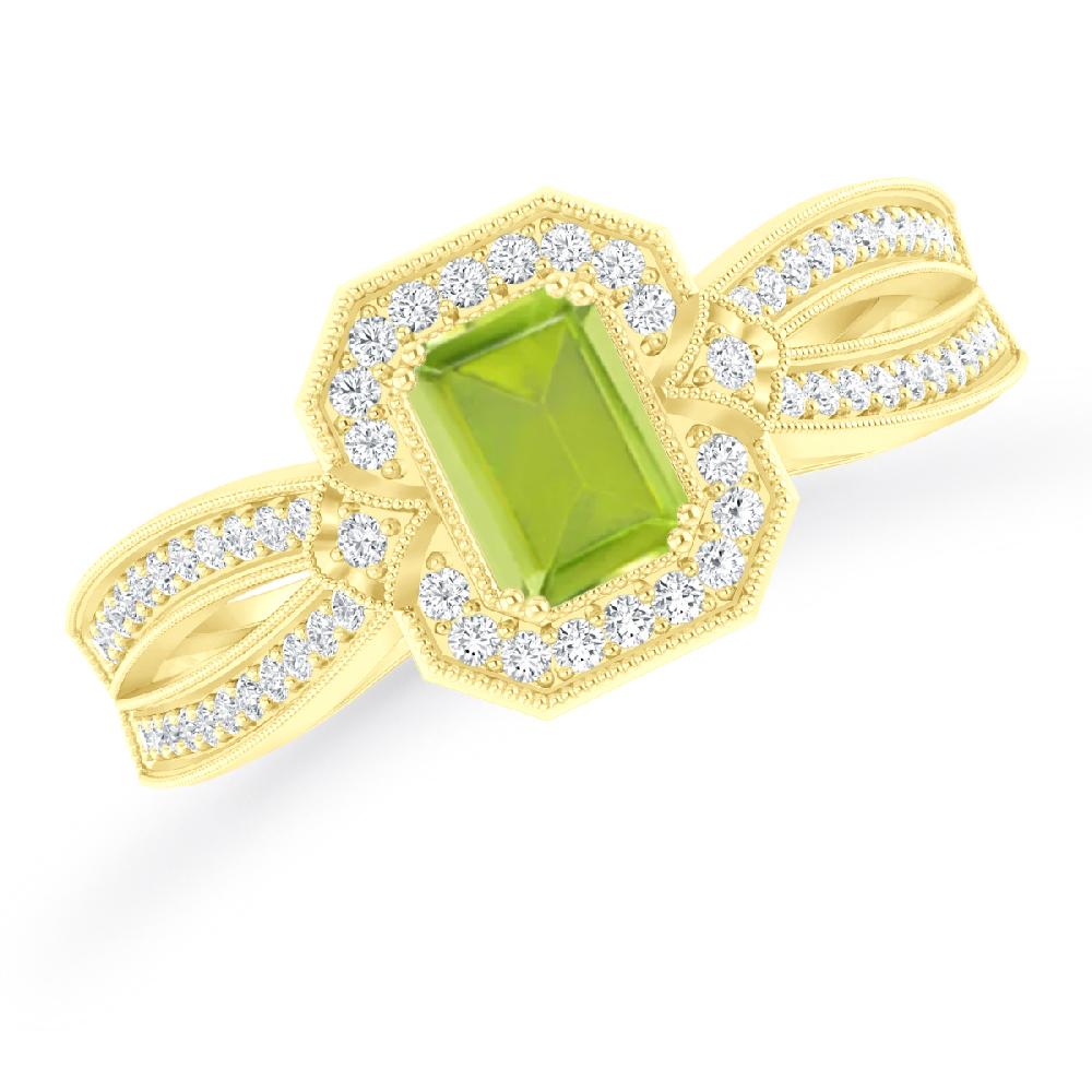Yellow Gold - Peridot