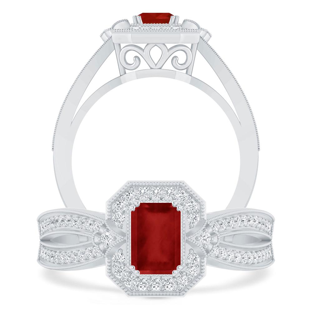White Gold - Ruby
