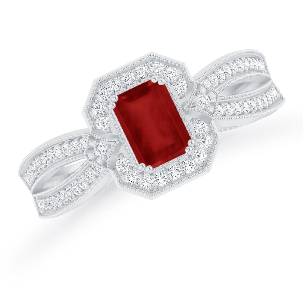 White Gold - Ruby