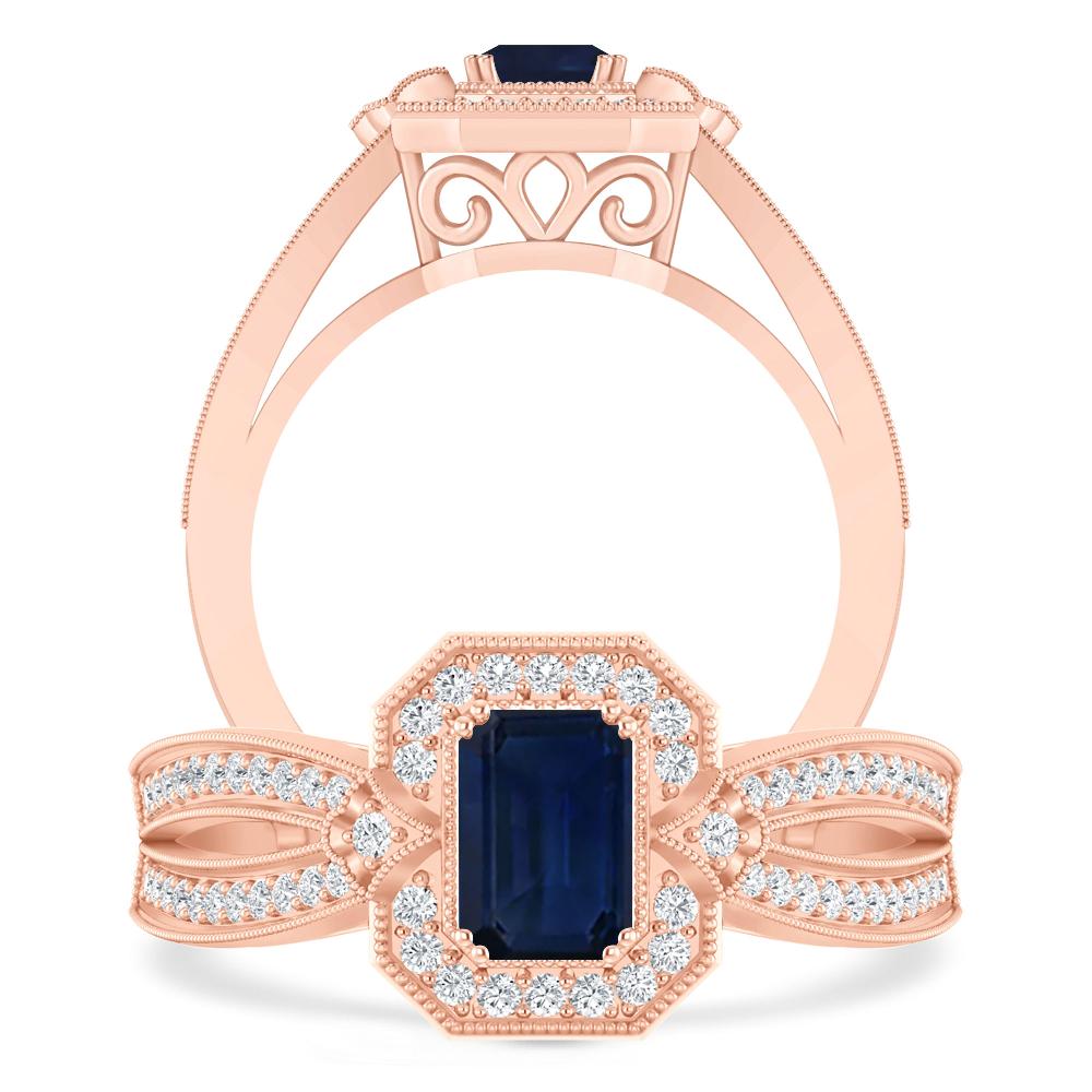 Rose Gold - Sapphire