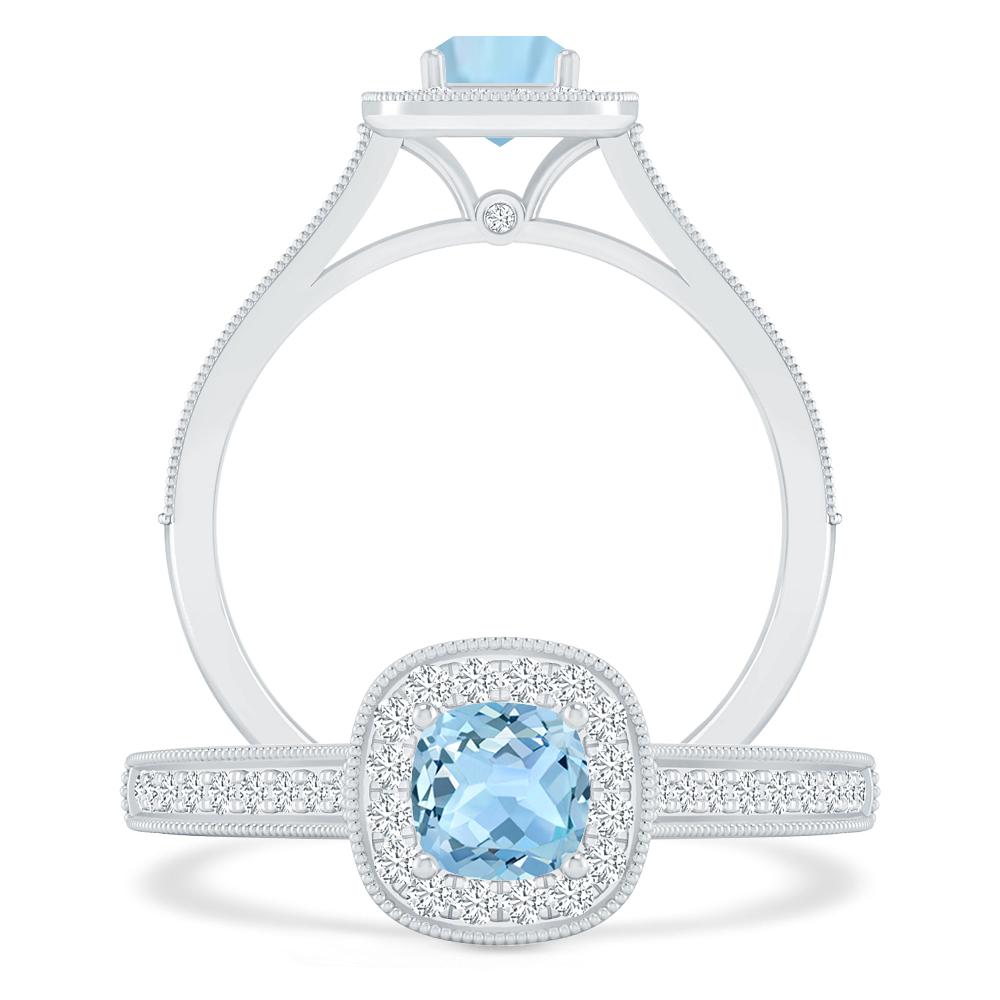 White Gold - Aquamarine