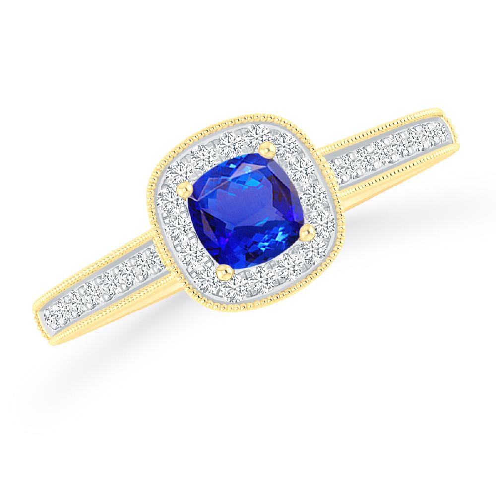 Yellow Gold - Tanzanite